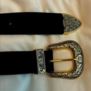 B-Low the Belt black western-style leather belt